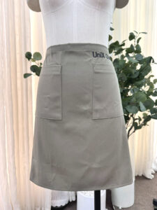 Tạp dề ngắn kaki màu xám CAO CẤP TDN091006