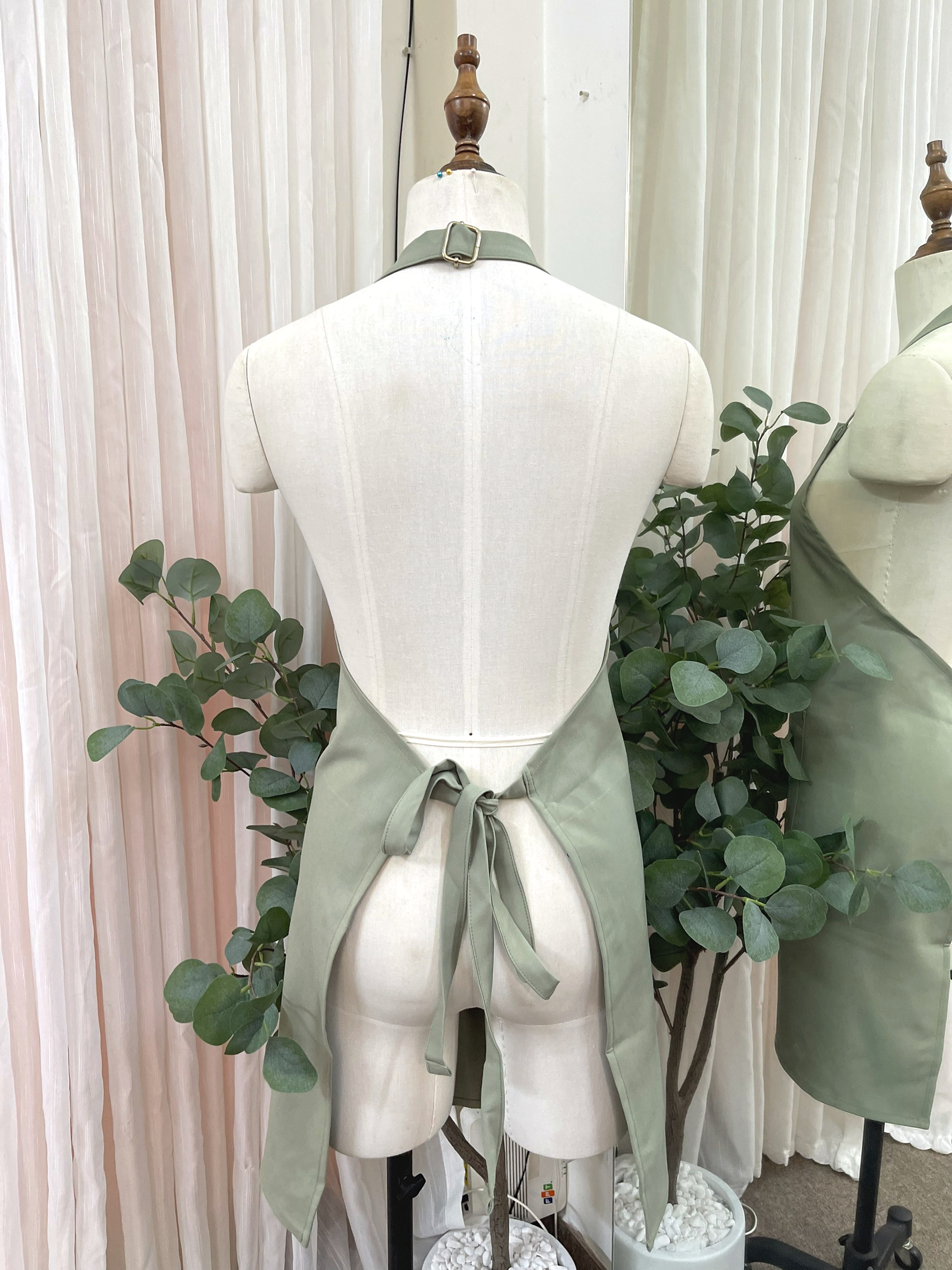 Tạp dề cà phê, tạp dề nhà hàng kaki xám TDCN271011