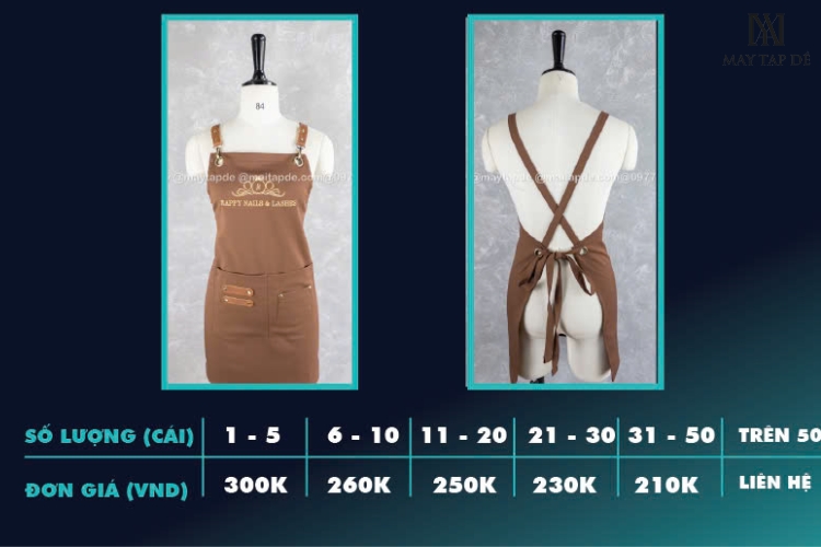 Top 15 mẫu tạp dề yếm chất lượng nhất tại tpHCM