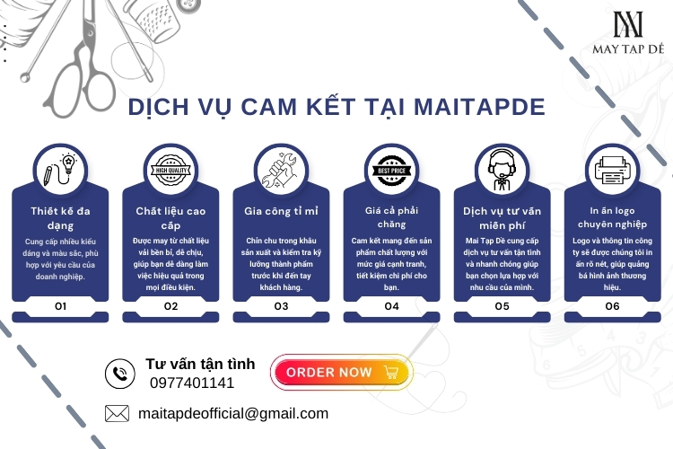 MAITAPDE Xuong may tap de quan cafe va nha hang theo yeu cau gia si tu so luong it den nhieu tai TPHCM