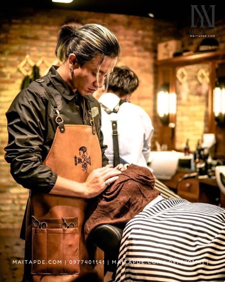 Tạp dề barber bí quyết chọn tạp dề HOÀN HẢO cho thợ cắt tóc