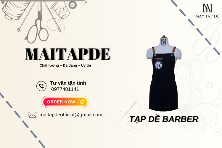 Tạp dề barber bí quyết chọn tạp dề HOÀN HẢO cho thợ cắt tóc