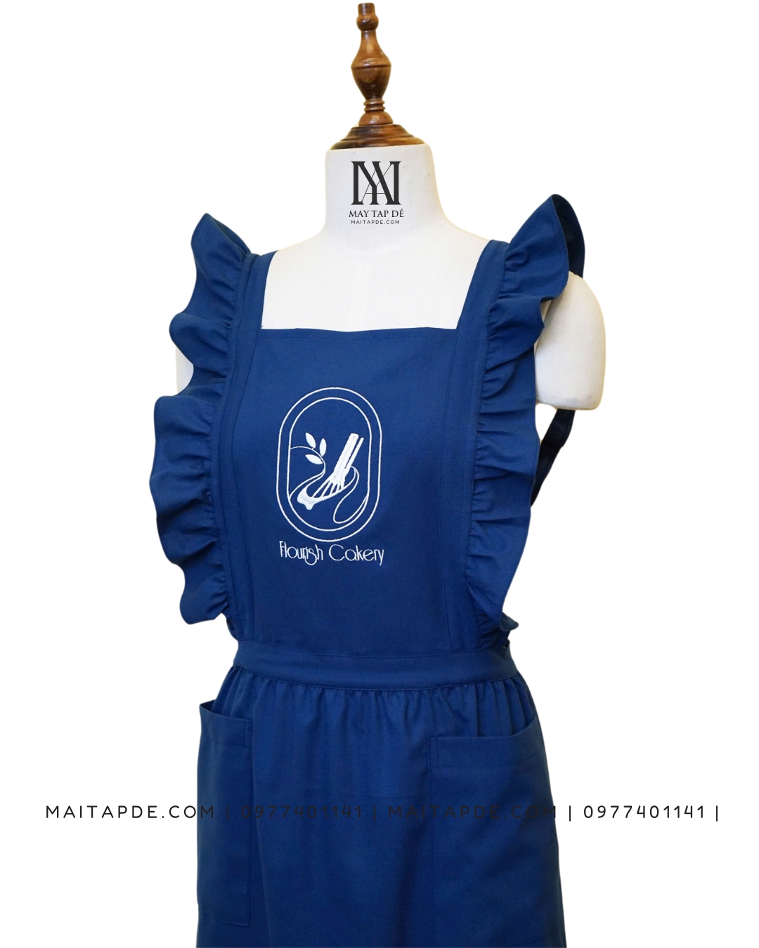 Tap de mau xanh duong phoi kieu TDX09